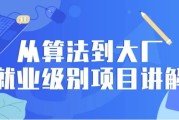 从算法到大厂就业级别项目讲解
