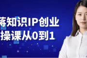 老蒋知识IP创业实操课从0到1