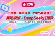 用短视频+DeepSeek打爆款，史上最干货的小红书店铺爆款课程