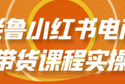 老鲁小红书电商带货课程实操