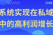 系统实现在私域中的高利润增长