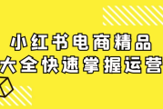 小红书电商精品大全快速掌握运营
