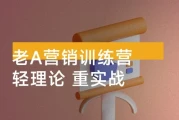老A营销训练营：轻理论，重实战，轻概念，重本质