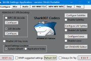 Shark007 Codecs(多媒体编解码器套件) v18.7.5 绿色版
