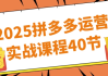 2025拼多多运营实战课程40节