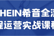 SHEIN希音全流程运营实战课程