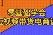 零基础学会短视频带货电商课