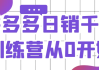 拼多多日销千单训练营从0开始