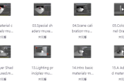 C4D材质宝典视频教程（英语中字）