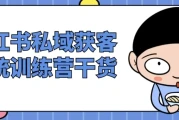 小红书私域获客系统训练营干货