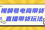 视频号电商带货+直播带货玩法