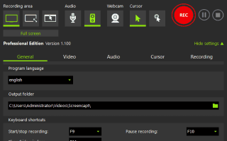ASCOMP Screencapt Pro(屏幕捕捉录制工具) v2.005 多语便携版