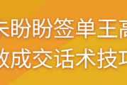 朱盼盼签单王高效成交话术技巧