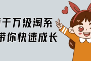 年销千万级淘系商家带你快速成长