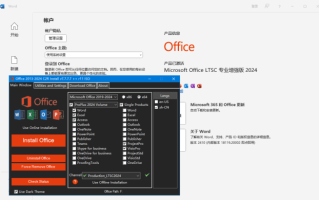 微软Office LTSC 2024(直装破解版)x64 v16.0.18502.20000 测试版