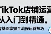 TikTok店铺运营从入门到精通，零基础掌握全流程运营技巧