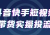 抖音快手短视频带货实操投流