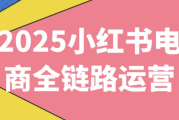 2025小红书电商全链路运营