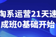 淘系运营21天速成班0基础开始