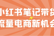 小红书笔记带货流量电商新机会