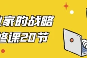 企业家的战略必修课20节