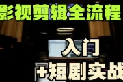 莱尼日记《影视剪辑全流程入门+短剧实战教程》- 带素材