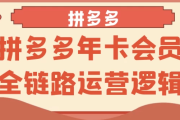 拼多多年卡会员全链路运营逻辑