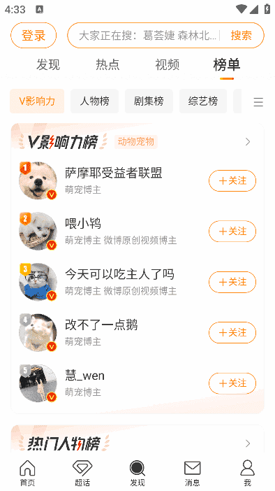 新浪微博APP(内置微博助手v2.5.1-335) v15.8.0最新版