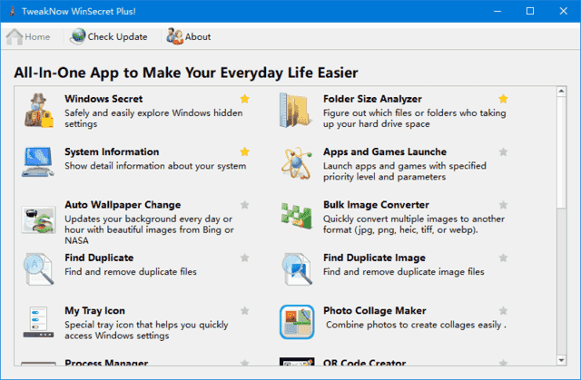 TweakNow WinSecret Plus!(系统优化软件) v7.1.1 便携版