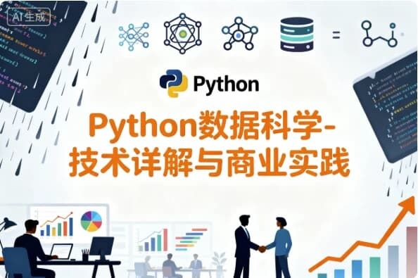 Python数据科学-技术详解与商业实践（八大案例，配套书籍） 带源码课件