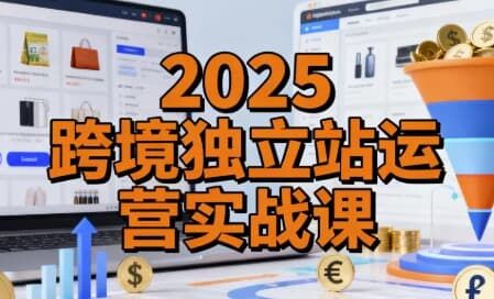 2025跨境独立站运营实战课,建站搭建+流量获取+转化优化三大核心模块精讲 2025跨境独立站运营实战课,建站搭建+流量获取+转化优化三大核心模块精讲