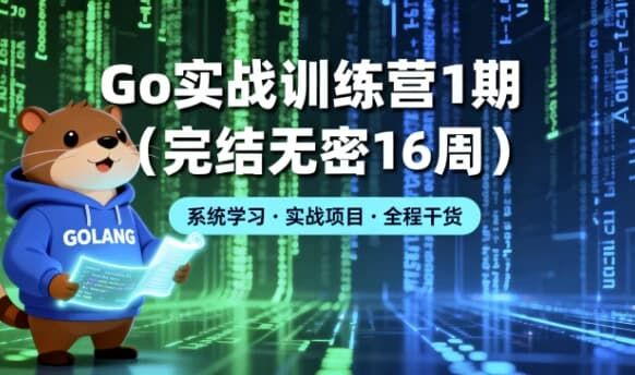 Go 实战训练营1期（完结无密16周）