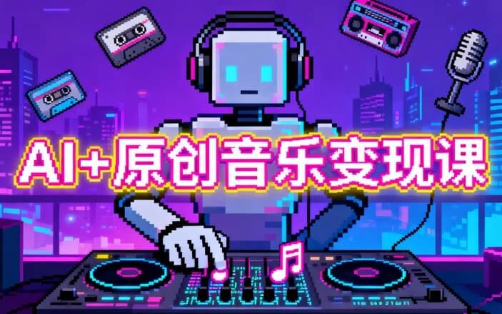 AI+原创音乐变现课,从创作到收益的完整指南 AI+原创音乐变现课,从创作到收益的完整指南