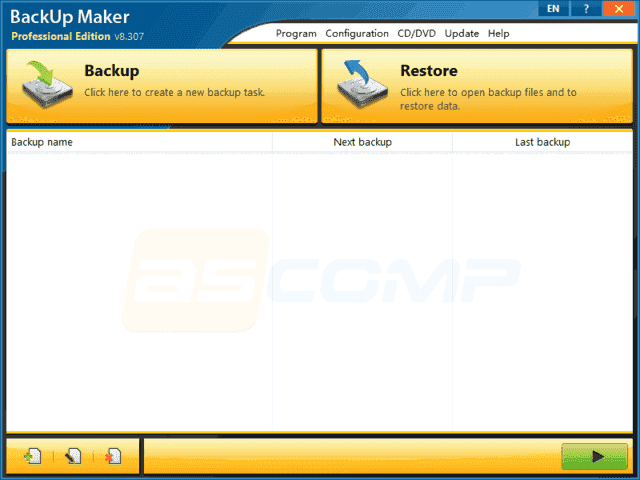 ASCOMP BackUp Maker(强大备份软件) Pro v8.315 便携版 ASCOMP BackUp Maker(强大备份软件) Pro v8.315 便携版