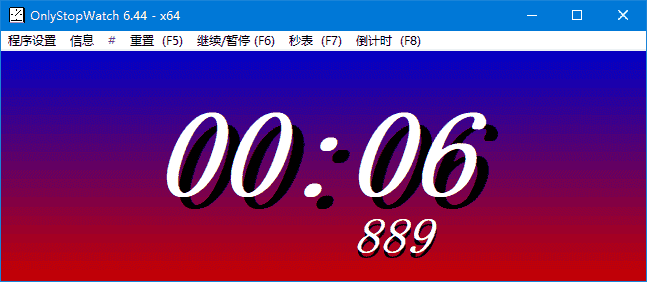 OnlyStopWatch(桌面计时器工具) v6.56 多语便携版
