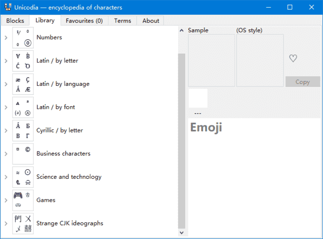 Unicodia(Unicode字符查询工具) v3.0.1 绿色版 Unicodia(Unicode字符查询工具) v3.0.1 绿色版